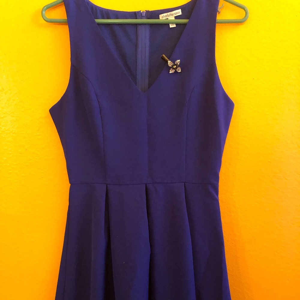 Mini blue dress